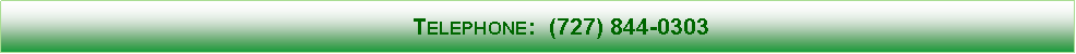 Text Box:        Telephone:  (727) 844-0303